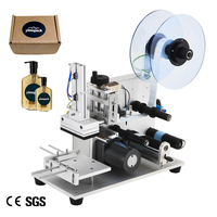 Etiquetadora Semiautomática de Botellas YM120 de Alta Eficiencia para Botellas Rectangulares, Botellas Planas y Cajas de Cartón