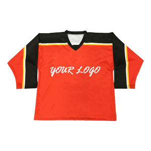 Uniformes de hockey personnalisés pour hommes, 100% polyester, maillots de hockey sur glace à séchage rapide, service OEM vierge, vêtements d'équipe, kits de chemises - Product Image 1