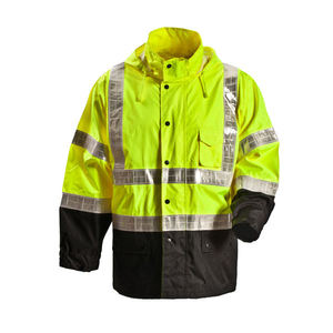 Veste de sécurité imperméable et réfléchissante ANSI classe 2 avec logo personnalisé grande taille, respirante et confortable - Product Image 1