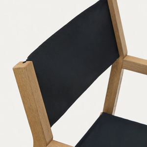 Chaise de Réalisateur Pliante Portable en Bois avec Siège en Toile pour Café, Balcon Extérieur, Salon et Usage Quotidien - Product Image 4