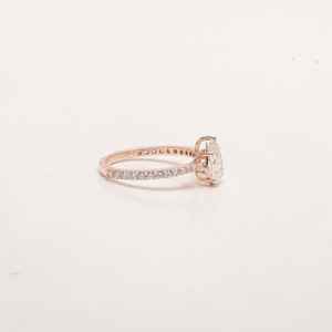 Meilleure qualité 925 argent Sterling Vintage poire coupe Moissanite diamant bague de fiançailles pour la fête de mariage anniversaire à la mode - Product Image 3