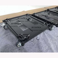 LASB18-CHARIOT Caisson de basses pour enceinte CHARIOT Enceinte professionnelle à roulettes pour caisson de basses actif simple de 18 pouces