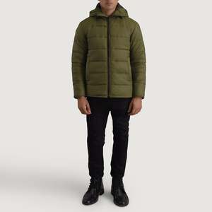 Veste matelassée imperméable à capuche Erico Green, style décontracté - Product Image 3