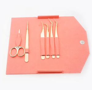 Soporte de pinzas de volumen, soporte de pinzas de pestañas doradas, caja de pinzas de extensión de pestañas de ANAAIF - Product Image 6