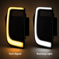 Feux de grille inférieurs LED ABS fumés, blancs DRL, clignotants ambre pour Harley Ultra Limited Road Glide Tri Glide 2014 à 2025