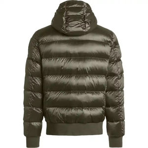 Veste matelassée décontractée pour homme, personnalisée avec logo OEM, 100% coton, col montant, imperméable, avec logo et poche, disponible en plusieurs couleurs - Product Image 5