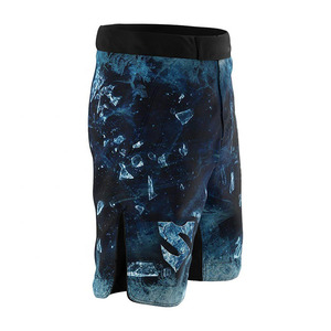 Best Selling Sporty Solid Men's MMA <b>Shorts</b> Custom Logo & Color High Quality OEM Service From Pakistan - Product Image 4