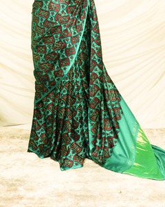 Indien traditionnel meilleur Design Paithani impression numérique Saree Blouse femmes mode fabricant et fournisseur - Product Image 3