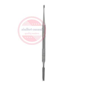 Empujador de cutículas de uñas de calidad superior Empujadores de cutículas de acero inoxidable de uñas de doble punta - Product Image 5