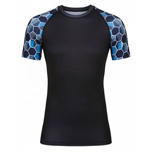 Camisetas de Compresión Rashguard para Hombre, MMA, BJJ, Protección UV UPF50, Secado Rápido, Transpirables, Logotipo Personalizado, Venta al Por Mayor - Product Image 6