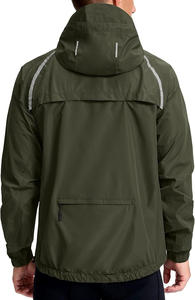 Chaquetas de lluvia para ciclismo para hombre, cortavientos impermeable para correr en bicicleta, chaqueta de primavera recubierta de camuflaje ligera y empacable - Product Image 2