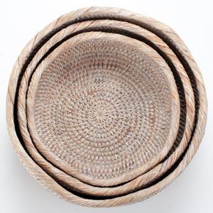 Cesta de mimbre entrelazada para despensa, organizador de encimera de cocina, cestas de almacenamiento de frutas tejidas - Product Image 3