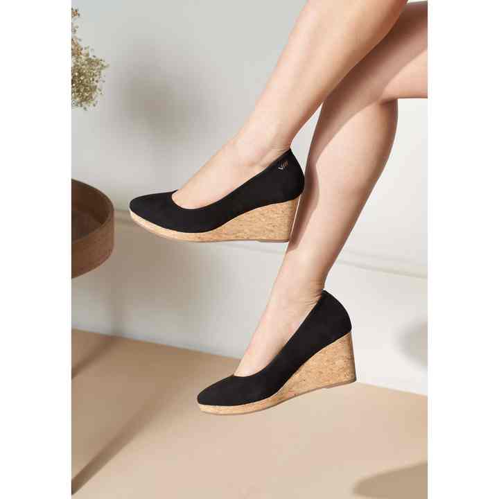 Riera Suede Cork Wedges Sandals