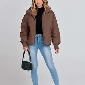 High Quality Outdoor <b>Winter</b> Puffer Jacket <b>Waterproof</b> Long Length Women Puffer Jacket for Wholesale - Product Image 5