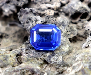 CGI certificado zafiro azul piedra preciosa suelta natural increíble 10CT zafiro facetado piedra preciosa superior corte esmeralda zafiro de Ceilán - Product Image 2