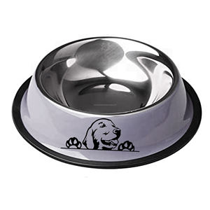 Cuenco alimentador para mascotas de acero inoxidable de colores rojos de excelente calidad con diseño moderno y elegante para decoración del hogar y logotipo personalizado - Product Image 3