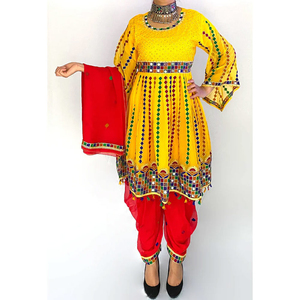 Robe pour femmes afghanes Kuchi, taille personnalisée, col haut, manches longues, tissu respirant, nouveau style, mariage pour femmes musulmanes - Product Image 3