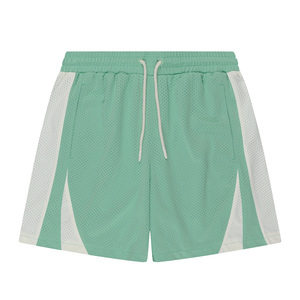 Shorts d'été légers Healy 2026-2027 pour hommes, noir et vert, avec cordon de serrage et poches latérales, personnalisables - Product Image 5