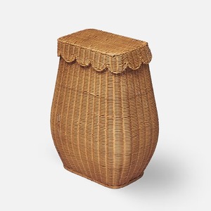 Cesta de lavandería festoneada de ratán, cesta de almacenamiento hecha a mano, venta al por mayor, ecológica, hecha en Vietnam - Product Image 1