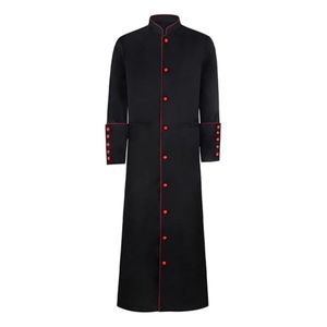 Túnica de casulla de uniforme religioso bordado personalizado negro con vestimenta litúrgica de estola a juego para sacerdotes de la Iglesia - Product Image 6