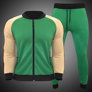Wholesale Men's Zip-up Windbreaker Tracksuit Sportswear Vendor <b>Set</b> Windproof and Breathable for Autumn Season - Product Image 5
