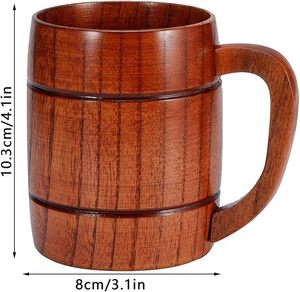 Exclusiva taza de café de cerámica de lujo tradicional con mango de madera cocina decorativa restaurante ARTISAN AURA para beber cerveza - Product Image 2