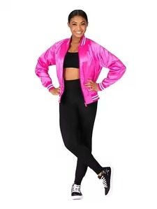 Chaqueta Varsity para Mujer, Estilo Letterman, con Mangas de Cuero y Lana, para Damas, Logotipo Personalizado, Diseño OEM, Venta al Por Mayor - Product Image 6