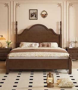Queen-Size Traditional Style Solid Wood Bed with Excellent Finish for <b>Bedroom</b> <b>Set</b> & Home <b>Furniture</b> - Product Image 2