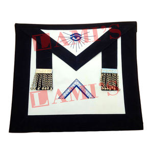 Delantal de terciopelo azul medianoche Worshipful Masters de la mejor calidad, delantal de Regalia masónico con bordado personalizado - Product Image 1