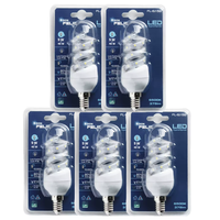Ampoule en cristal en forme de spirale, culot E14, usage résidentiel, lumière blanc chaud 6500K 5W/7W CRI80, capteur de lumière DC12V, Don Feliz