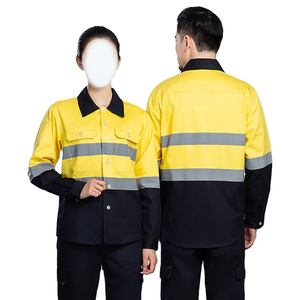 Vêtements de travail pour hommes sur mesure en gros, vêtements de travail ignifuges réfléchissants, uniforme de sécurité haute visibilité, veste de travail d'hiver et logo personnalisé - Product Image 5