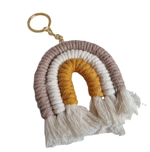 Macrame llavero favores de la boda para los clientes a granel Hecho a mano Macrame Llavero - Product Image 1