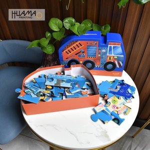 Boîte de rangement en forme de camion OEM, boîte rigide personnalisée avec impression sur le dessus et le dessous pour l'emballage de puzzles éducatifs pour enfants - Product Image 5
