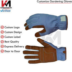 Guantes de Trabajo de Cuero Vacuno Reforzado para Hombre, Duraderos, con Parche en la Palma, Color Tan, Talla Grande 1129L, Protección Resistente - Product Image 4