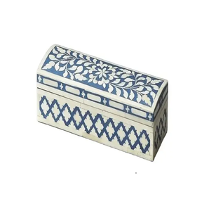 Boîte de rangement de bijoux en incrustation d'os pour cadeaux de mariage de qualité admirable avec taille personnalisée disponible meilleure vente - Product Image 2