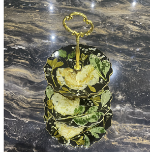 Support à gâteau en résine fait main de forme ronde pour la cuisine à domicile - Product Image 2