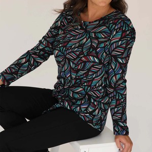 เสื้อสเวตเตอร์ไหมพรมถักแบบเรียบ แขนยาว สไตล์ลำลองสำหรับผู้หญิง ดีไซน์ใหม่ล่าสุด แต่งลายปักเลื่อมบางด้านหน้า - Product Image 1