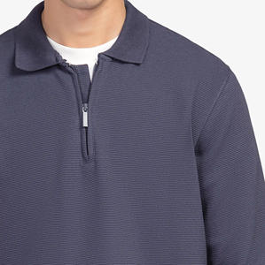 Camiseta Deportiva de Manga Corta para Hombre, Diseño Clásico con Cierre, Tela de 220 Gramos, Nueva Moda, Secado Rápido - Product Image 2