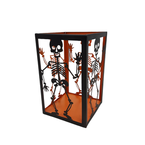 Nouveau support votif en PC noir mat votif carré en fer décoratif pour décorations d'halloween à la main personnalisé en vrac - Product Image 2