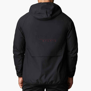 2025 nouvelle conception personnalisée coupe-vent veste pleine fermeture éclair hommes Sports de plein air à capuche flambant neuf imperméable coupe-vent veste - Product Image 3