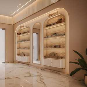 Présentoir de parfums pour salon de beauté, présentoir métallique personnalisé, mobilier de spa, accessoire de présentation pour comptoir de réception de salon de beauté - Product Image 4