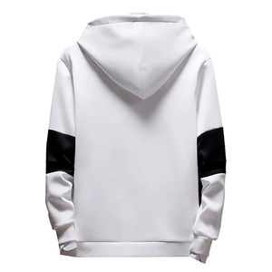 2025 hiver personnalisé surdimensionné uni coton blanc sweats à capuche hommes pull unisexe en vrac grande taille sweats à capuche pour homme, 100% coton - Product Image 2