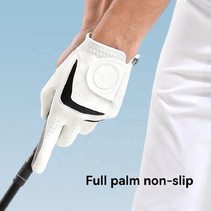 Guantes de Golf de Piel de Cabretta Genuina con Logotipo Personalizado de Alta Gama 2024, Nuevo Modelo, Ligeros, Transpirables, con Correa de Muñeca Ajustable y Gancho - Product Image 3