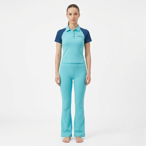 Chemises de luxe pour femmes à manches courtes en piqué de coton tricoté, séchage rapide, respirantes, couleurs et tailles personnalisables, confortables et décontractées - Product Image 4