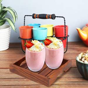 Proveedores al por mayor Bandeja de servicio de madera con asa y bandeja de servicio pulida natural para la venta por los exportadores indios - Product Image 5