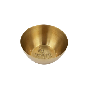 Tazón Pequeño Vintage de Latón de Alta Calidad con Grabado y Acabado Pulido para el Hogar, Restaurante y Cocina de Hotel, Tazón Árabe de Metal - Product Image 5