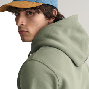 2025 personnalisé hommes à capuche surdimensionné goutte épaule à capuche blanc pull Streetwear lourd coton Vintage sweats à capuche - Product Image 1