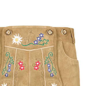 Elegante 2025 recién llegados para hombre tradicional bávaro Lederhosen patrón sólido estilo alemán pantalones cortos de Color personalizado Vintage - Product Image 6