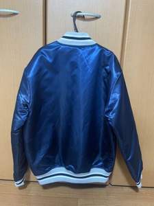 Manteaux de qualité supérieure printemps automne vêtements de sport hommes manteaux Bomber décontractés pour hommes vêtements vestes de base-ball en Satin bleu veste varity - Product Image 5