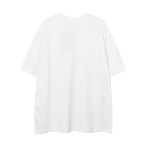 Collier de ruban de hip-hop de rue personnalisé de haute qualité impression croisée ample grande taille col rond T-shirt à manches courtes pour hommes - Product Image 6